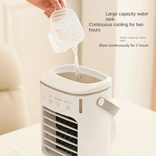 Load image into Gallery viewer, Spray Mini Portable Expandable Household Air Conditioner Desktop 600ml Water Cooler Air Supply Usb Power Cooling Fan