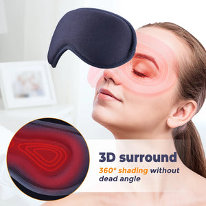 Electric 3D Eye Mask Hot Compress Massage Smart Timing Eye Massager Sleep Aids Shading Blindfold Relieve Fatigue