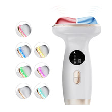 Load image into Gallery viewer, Neck Face Beauty Device Hot Cold Compress 7 Colors LED Double Chin Anti Wrinkle Microcurrent Face Lifting Machine