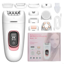 Load image into Gallery viewer, Rechargeable Body Hair Shaver Electric Hair Removal Device Leg Face Cleansing Massager Shaving Tool For Smooth Shaving X7XA