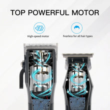 Load image into Gallery viewer, Professional Combo Kits Hair Clipper Electric Hair Trimmer For Men Rechargeable Cordless Haircut Machine Lithium Ion