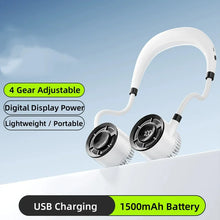 Load image into Gallery viewer, Bladeless Neck Fan USB Charging Portable Hands-Free Hanging Fan,Foldable Quiet Personal Cooling Fan for Outdoor Sports Travel