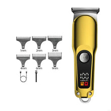Load image into Gallery viewer, Men Grooming Tool Set High Power Trimming Device with LCD Display Vintage Hair Cutter ABS Texture for Hair Grooming