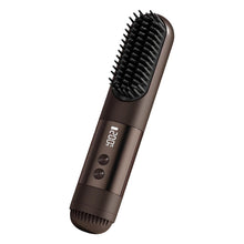 Load image into Gallery viewer, Cordless Hair Straightener Brush for Travel USB Rechargeable Portable Straightening Comb with 3 Temperature Settings