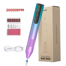Load image into Gallery viewer, Cordless Electric Nail Drill Machine for Acrylic Nails Gel Polish Remove Manicure Pedicure Nail File Tools Salon Nail Equipment