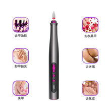 Load image into Gallery viewer, Electric Nail Sander Drill Manicure Machine Supplies for Professional Polisher Stylist Set Rechargable Wireless Portable Cordles