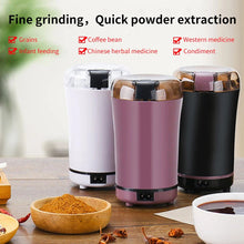 Load image into Gallery viewer, Coffee Grinder Portable Electric Professional Grinding Coffee Beans Nuts Spice Sugar Grains Mill Grinder Stainless Steel Blade