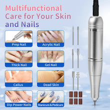 Load image into Gallery viewer, 45000RPM Nail Drill Machine Portable Nail Polish Gel Sander Electric Professional Nail Lathe With HD LCD Display Manicure Care