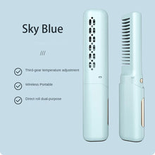 Load image into Gallery viewer, Cordless Compact Hair Straightening Brush Automatic Power Off Protection Portable A Smooth Comb Not Harmful To Hair Anti-scald