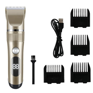 Professional Cat Dog Hair Clipper All Metal Rechargeable Pet Trimmer Cat Shaver Cutting Machine Puppy Grooming Haircut Low Noice