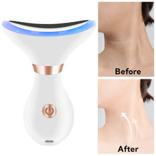 Load image into Gallery viewer, V Face Neck Lifting Massager EMS Beauty Device Heating Neck Facial LED Photon Skin Rejuvenation Reduce Double Chin Anti Wrinkle