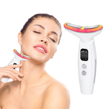 Load image into Gallery viewer, 7 Colours Neck Beauty Instrument, Face Neck Body High-frequency Beauty Massage Constant Temperature Hot Compress
