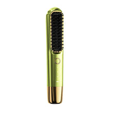 Load image into Gallery viewer, Portable Multifunctional Heating Comb Ptc 2 In 1 Hair Curler Hot Comb Hair Straightener Brush Wireless Hair Straightener
