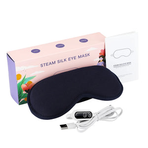 Electric 3D Eye Mask Hot Compress Massage Smart Timing Eye Massager Sleep Aids Shading Blindfold Relieve Fatigue