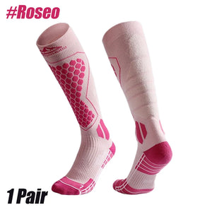 Wool Ski Sock for Men and Women Breathable Sports Socks Long Tube Snow Socks Anti-slip