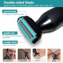 Load image into Gallery viewer, Intimate Pubic Haircut Shaver Lady Sensitive Areas Razor Bikini  Trimmer for Groin Mens Balls Shaving Machine Nose Hair Trimming