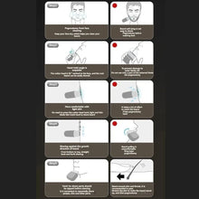 Load image into Gallery viewer, 2in1 Mini Electric Shaver Digital Display Waterproof Portable Rotary beard grooming with Mirror Efficient Shaving
