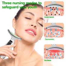 Load image into Gallery viewer, 7 Colour Light Neck Instrument Face and Neck Whole Body Beauty Massage Three Gears 7 Modes with Screen Display