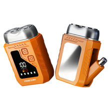 Load image into Gallery viewer, 2in1 Mini Electric Shaver Digital Display Waterproof Portable Rotary beard grooming with Mirror Efficient Shaving