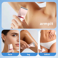 Load image into Gallery viewer, 3 in 1 Electric Bikini Trimmer Shaver for Women Pubic Hair Razors Shaver,Bikini Trimmer Removal Set for Body Face Lip Underarm