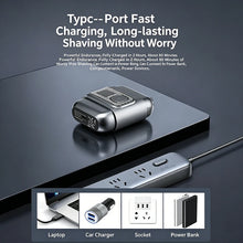 Load image into Gallery viewer, Electric Foil Shavers for Men Mini Electric Razor for Beard/Face with 3 Floating Blades LED Display Cordless Face Shaver