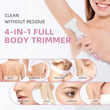 Load image into Gallery viewer, Electric Razors for Women,Hair Trimmer for Face Nose Brow Beard Arm Leg Armpit 4 in 1 Women Body Shaver