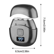 Load image into Gallery viewer, Mini Electric Shaver Double Head Men's Razor Beard Trimmer Shaver  Men Double Floating Magnetic Blade Head Portable Beard Knife