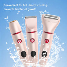 Load image into Gallery viewer, 3 in 1 Electric Bikini Trimmer Shaver for Women Pubic Hair Razors Shaver,Bikini Trimmer Removal Set for Body Face Lip Underarm