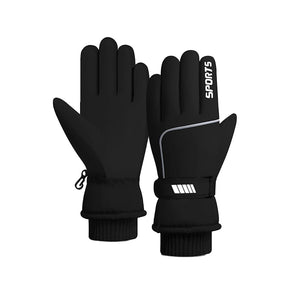 Skiing Gloves Unisex Winter Fleece Thermal Windproof Non-slip Waterproof Snowboarding Bike Cycling Sport Skin-friendly Mittens