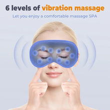Load image into Gallery viewer, 3D Eye Mask 6 level Vibration Eye Mask 3 Level Heated Electric Steam Constant Temperature Massage Smart Timing Sleep Shading