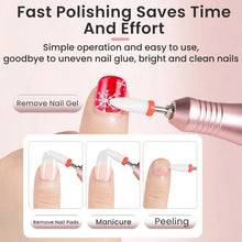 Load image into Gallery viewer, 35000RPM Nail Drill Professional Rechargeable Cordless Electric File Portable LED Screen Kit