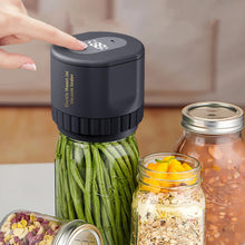 Load image into Gallery viewer, Mason Jar Vacuum Sealer Can Vacuum Seal Pump Kit Cordless Canning Vacuum Sealer Electric Automatic for Home Kitchen