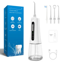 Load image into Gallery viewer, Teeth Water Pick Ultrasonic Cleanser 300ml Water Tank 4 Jet Tip Tooth Beauty Health Irrigator Dental Water Flosser for Teeth