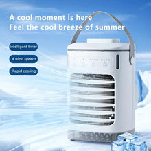 Load image into Gallery viewer, Spray Mini Portable Expandable Household Air Conditioner Desktop 600ml Water Cooler Air Supply Usb Power Cooling Fan