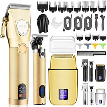 Load image into Gallery viewer, Hair Trimmer for Men Metal Body  Hair Clipper LCD Digital Display Men's Oil Engraving Electric Razor Set