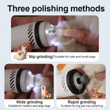 Load image into Gallery viewer, Dog Nail Cutter Upgraded Professional Electric Rechargeable Pet Nail Trimmer Painless Paws Grooming Smoothing for Dogs Cats