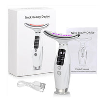 Load image into Gallery viewer, 7 Colour Light Neck Instrument Face and Neck Whole Body Beauty Massage Three Gears 7 Modes with Screen Display
