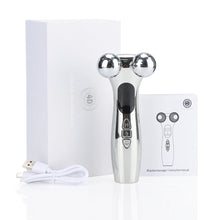 Load image into Gallery viewer, 4D Roller Facial Massager EMS Face Lift Device V-Face Slimmer Skin Tightening Double Chin Remover Eye Care Massage Beauty Roller