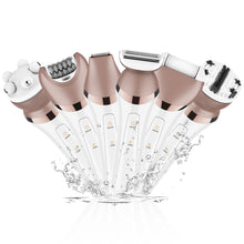 Load image into Gallery viewer, Electric Epilator Hair Removal for Women 5 in 1 Shaver for Legs Arms Underarms Bikini Public Hair Wet &amp; Dry Rechargeable