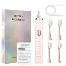 Load image into Gallery viewer, Electric Sonic Toothbrush USB Rechargeable Adult 360 Days Long Battery Life with 4 Replacement Heads Gift