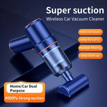 Load image into Gallery viewer, 120W Wireless Handheld Vacuum Cleaner For Car And Home Cordless Portable Dry Wet Mini Vacuum Cleaner