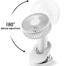 Load image into Gallery viewer, Portable Mini Hand Clip Fan USB Charging Quiet Desktop Electric Fan High Quality Student Dormitory Small Cooling Ventilador Fans