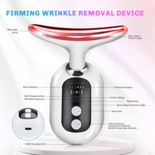 Load image into Gallery viewer, EMS Neck Beauty Device LED Photon Face Beauty Device Microcurrent Skin Lifting Firming Wrinkle Remover Reduce Double Chin