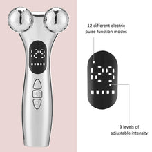 Load image into Gallery viewer, 4D Roller Facial Massager EMS Face Lift Device V-Face Slimmer Skin Tightening Double Chin Remover Eye Care Massage Beauty Roller