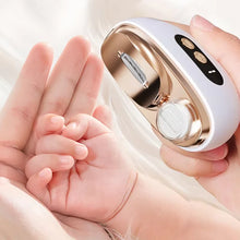 Load image into Gallery viewer, 3-in-1 Electric Nail Clipper with Anti-Pinching Grinding Illumination and Polishing Functions Features LED Digital Display and P