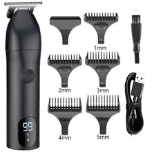 Load image into Gallery viewer, Professional Cordless Blade LCD Hair Trimmer Beard Hair Clipper Barber Shop Rechargeable Hair Cutting Machine USB with Box