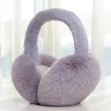 Load image into Gallery viewer, Soft Plush Ear Warmer Winter Warm Earmuffs Solid Color  Ear Cover Outdoor Cold Protection Ear-Muffs Folding Earflap Fashion