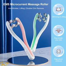 Load image into Gallery viewer, EMS Face Massager Facial Lift Up Machine Microcurrent Cellulite Double Chin Remover Face Massage Roller Skin Tightening Device