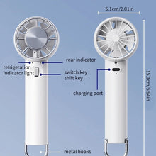 Load image into Gallery viewer, Handheld Fan Semiconductor Cooling Rechargeable Quiet Mini Handheld Fan