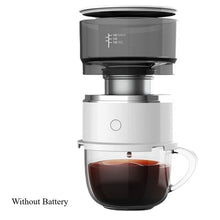 Load image into Gallery viewer, Electric Coffee Maker Portable Mini Coffee Machine 304 Stainless Steel Hand Rushing Coffee Pot for Travel Portable Home Brew Pot